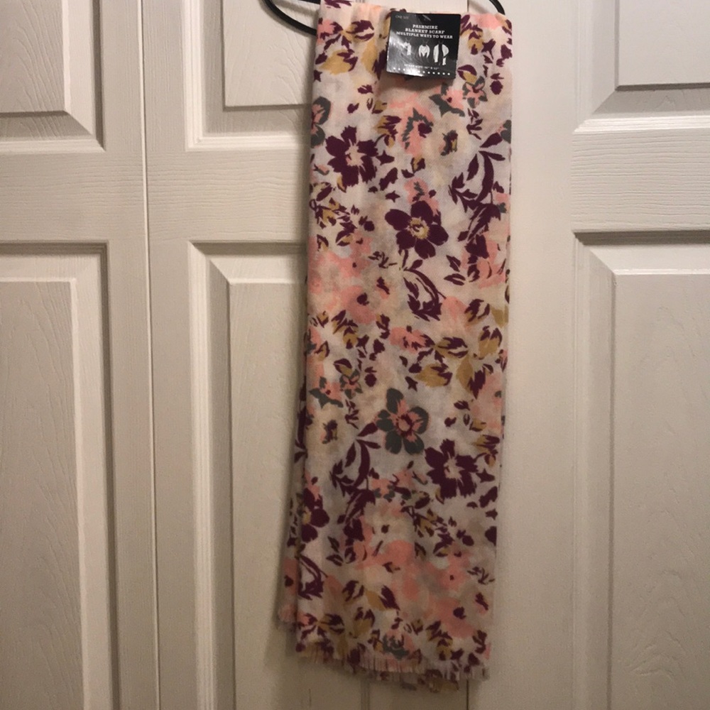 Pashmire blanket scarf multiple ways to wear.